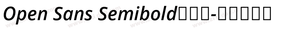 Open Sans Semibold手机版字体转换